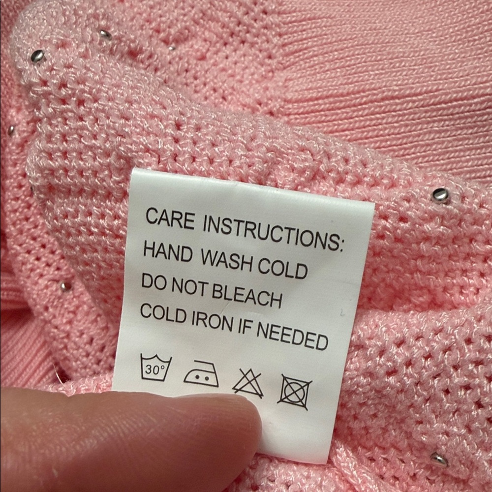 Lizette Collection vintage-style, long-sleeve knit polo women’s sweater. - Picture 7 of 7